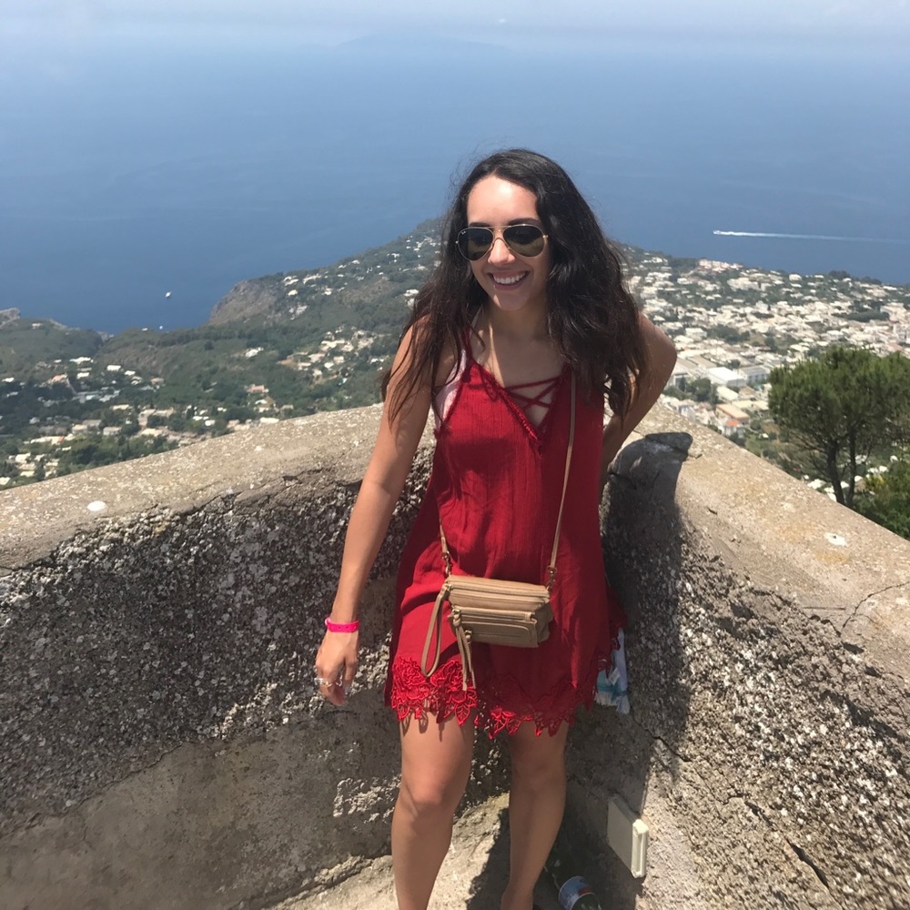 Red free people dress